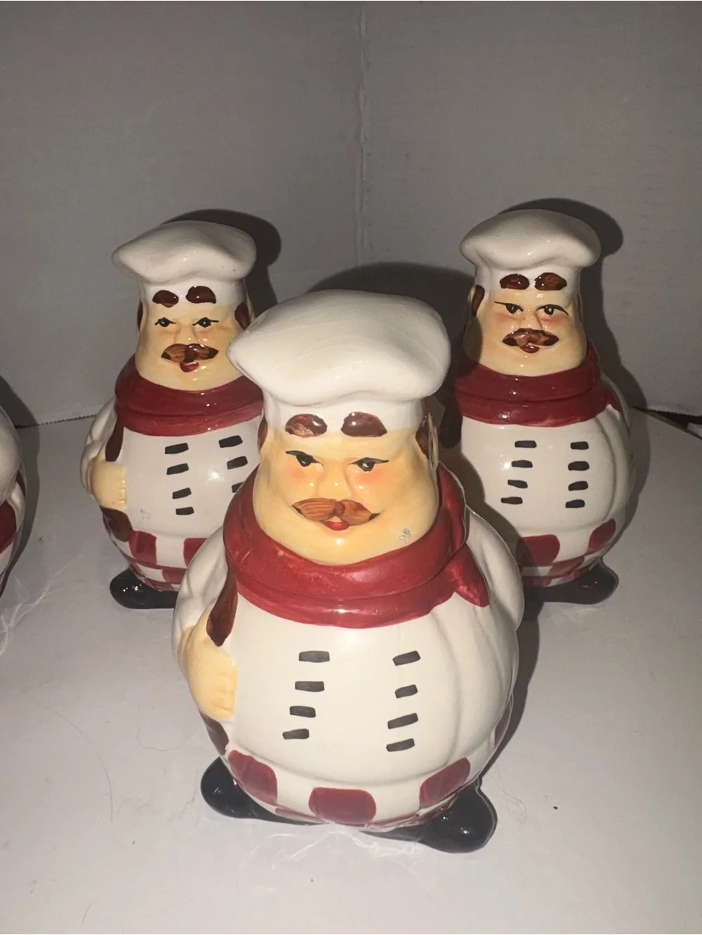 Ceramic Chef Condiment Set of 7